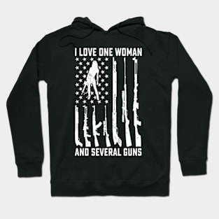 I Love One Wo And Several Guns Ny Gun Owner Hoodie